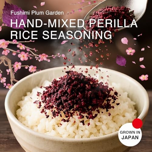 Japanese Rice Seasoning with Shiso and Umeboshi Plum Extract, Handmade, Additive Free