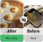 EcoDispose Non-Stick Precut Parchment Paper Baking Sheets Half Pan liner for Bake (12-3/16" x 16-3/8",White,100PCS)