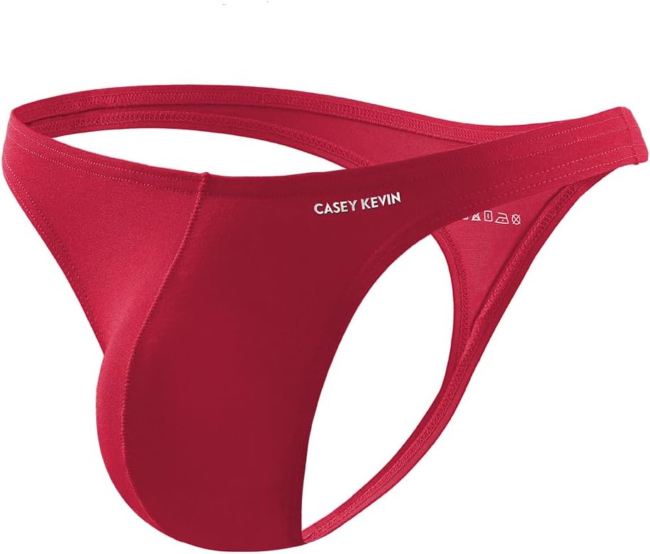 Casey Kevin Men's Thong Underwear for Men Breathable G-String Lightweight T-Back Sexy Bikini