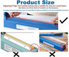 Impulse Sealer Replacement Parts 16 Inch Heat Seal Strips Teflon Tapes Sealer Replacement Element Grip Impulse Sealer Heating Element Service Spare Repair Kit-6 Pack