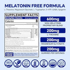 VEETAGYO Melatonin Free 5-HTP GABA Supplement Gummies for Adults & Kids 12+ with L-Theanine, Magnesium Glycinate, L-Tryptophan, Apigenin - Sugar Free, Strawberry Flavor, Vegan, 120 Count