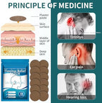 Tinnitus Relief Patches, Natural Herbal Tinnitus Relief Treatment Ear Patch, for Ear Ringing, Ear Pain, Relief Hearing Loss and Protect Ear Health, 12Pcs (1 Pack)