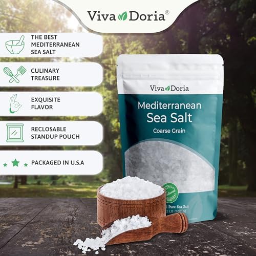 Viva Doria Mediterranean Sea Salt, Coarse Grain, 2 lb