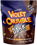 Violet Crumble Dark Chocolate Honeycomb Candy Chunks - Imported From Australia - 1 Bag