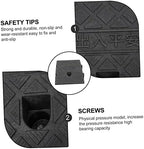 Beaupretty Portable Plastic Slope Ramp Pad for Outdoor Use Lightweight Ramp Mat for Wheelchair Car Scooter Access Weather Resistant Non Slip Surface