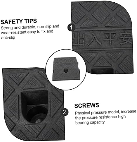 Beaupretty Portable Plastic Slope Ramp Pad for Outdoor Use Lightweight Ramp Mat for Wheelchair Car Scooter Access Weather Resistant Non Slip Surface