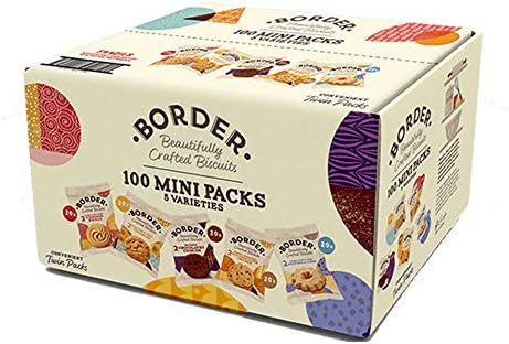 Border Biscuits 100 Luxury Mini Packs 100X5 Varieties