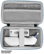 CaseSack Thermometer Case for Ear/Infrared Thermometer Like Braun ThermoScan 7, 7+, 5 IRT6500, 3; iProven, iHealth, MILDSIX, KDT, EasyEast, CandyCare, LAMIG, Hugum, GoodBaby, Famidoc, Anthsania