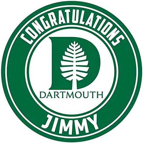 Dartmouth College Edible Cake Topper Image Personalized Birthday Sheet Party Decoration Round