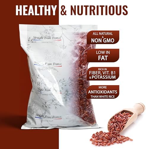 Straight from France Genuinely French, Red Rice from Camargue, Great Substitute to Brown Rice and Italian Farro, Ideal in Rice Pilaf, Soups, Salads and Alongside Grilled Meats 30 Oz