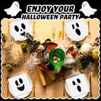 Epakh 100 Pcs Halloween Paper Napkin Ghost Pumpkin Double Sided Printing Disposable Dessert Dinner Hand Napkin for Halloween Theme Party Supplies Tableware