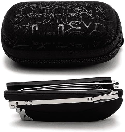 Foldable Anti-Blue Light Reading Glasses with Case, Anti Eyestrain/Glare Computer Reading Glasses for Women Men