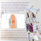 Patient Lift Sling,Divided Leg Sling with Low or High Back, Lift Sling for Transfer and Positioning and Lifting, 500lb Weight Capacity (Small-High Back)