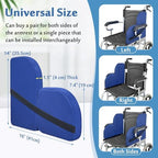 Mybow Lateral Support for Wheelchair Side Guards, Wheelchair Lateral Support Cushion, Contoured Foam Pad for Better Posture Sitting Upright, Wheelchair Side Padding for Elderly (1 Pack)