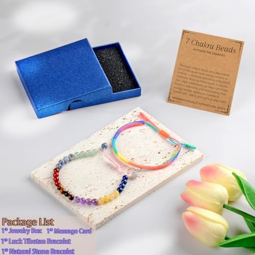 LPBeads Handmade Size Adjustable Natural Stone Bracelet