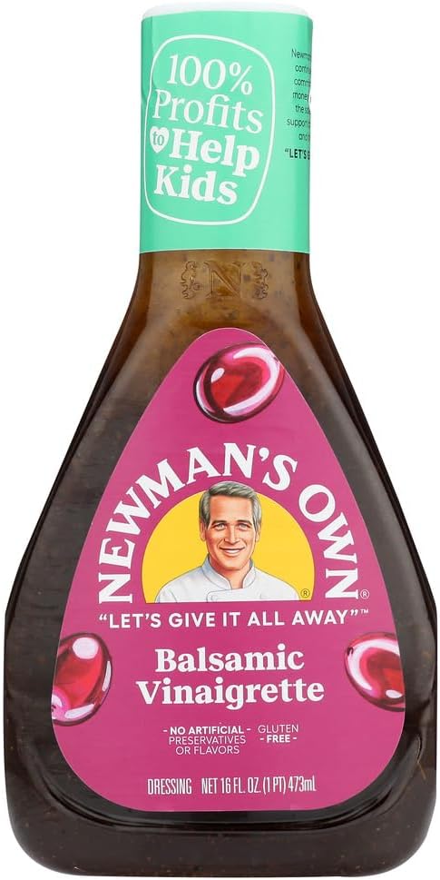 Newman's Own Balsamic Vinegar Salad Dressing 16 oz (Pack of 6)
