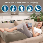 Tough Bison Leg Elevation Pillow - Inflatable Wedge Pillow for Sleeping Leg Pillows for Sleeping Portable Leg Pillow for Swelling, After Surgery, Blood Circulation