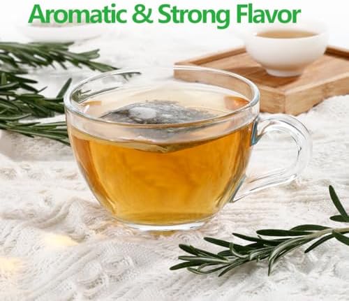 Premium Rosemary Tea Bags, 100 Teabags. Made with 100% Pure Natural Rosemary Leaves,No Additives & Caffeine Free.