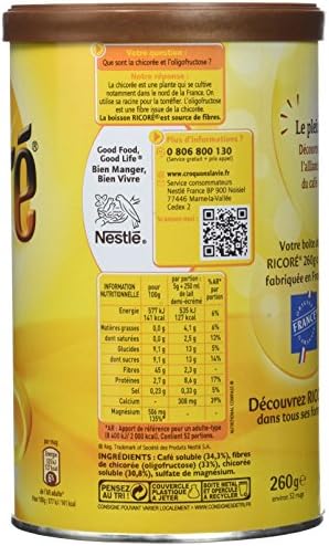 Nestle Ricoré Instant Coffee and Chicory Mix 260g 9.17 Ounce