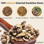 LeafLea 40 Dandelion Root Tea Bags, Dandelion Tea Supports Wellness and a Balanced Lifestyle, Natural Dried Dandelion Root, Vegan, No Sugar, Caffeine-Free