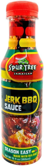 Spur Tree Jerk BBQ Sauce – Authentic Jamaican BBQ Seasoning to Spice Up Your Life – BBQ Rub with All-Natural Ingredients – Smoky BBQ Sauce to Bring Some Island Flair (12 oz)