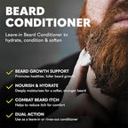 The Beard Club Beard Wash and Conditioner Set – Facial Hair Shampoo & Leave-In Conditioner for Men – Hydrating, Softener Mens Face Wash Grooming Care Gift Kit