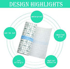 Transparent Dressing Adhesive Bandage Waterproof Bandage Clear Adhesive Bandages Stretch Tape for Tattoos Swimming(6 x 197 Inch)