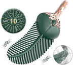 Romi Vibrating Peacock Feather Tickler Silicone Fetish Feather Teaser Teasing Sticks Vibrator with 10 Vibration Modes Foreplay Flirting SM Sex Toys