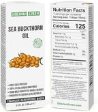 Siberian Sea Buckthorn Oil | 100% Natural Extra Virgin Cold Pressed 100 ml / 3.4 fl oz | Unrefined Raw Vegan | Exclusive Healthy Diet Food Grade