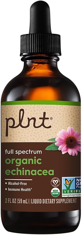 plnt Organic Liquid Echinacea a Full Spectrum a Supports Immune Health a Alcohol-Free (2 fl. oz.)