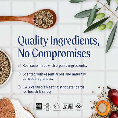 Dr. Bronner's Pure-Castile Magic Soap Liquid (Almond, 8 Ounce) - Made with Regenerative Organic Certified Oils, 18-in-1 Uses: Face, Body, Hair, Laundry, Pets and Dishes, Concentrated, Vegan, Non-GMO