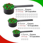 Dextrose Holly Berry Blend Sprinkle Mix - 8 oz Resealable Stand Up Bag - Christmas Themed Red and Green Sprinkles - Holiday Sprinkles for Desserts and Baked Goods