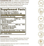 Solgar Calcium Magnesium Plus Zinc - 250 Tablets, Pack of 3 - Promotes Healthy Bones, Supports Nerve & Muscle Function - Non-GMO, Vegan, Gluten Free - 250 Total Servings