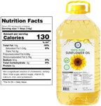 Eastern Feast - 100% Pure Sunflower Oil, (5 L) 1.32 Gallon, High Heat Neutral Cooking Oil