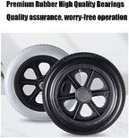 12-inch Small Wheel Solid Tire Wheel Wheelchair Accessories Rear Wheel Tire Light Manual Wheelchair Wheel (Color : Gray)