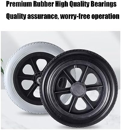 12-inch Small Wheel Solid Tire Wheel Wheelchair Accessories Rear Wheel Tire Light Manual Wheelchair Wheel (Color : Gray)