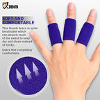 JBM Finger Sleeves 5Pack Sport Finger Brace Protector Compression Sleeve for Arthritis