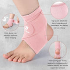 Honoson 2 Pcs Ankle Brace Kids Ankle Support for Sport Sprained Neoprene Breathable Compression Sleeve with Adjustable Wrap for Youth Child Boy Girl Plantar Fasciitis Achilles Tendonitis(Pink,S)