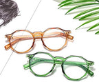 COTIA Reading Glasses Ultralight Polygon Presbyopic Eyeglasses Frame Women&Men Computer Optical Glasses