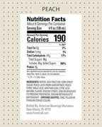 Finest Call Premium Peach Fruit Puree Drink Mix, 1 Liter Bottle (33.8 Fl Oz), Pack of 6