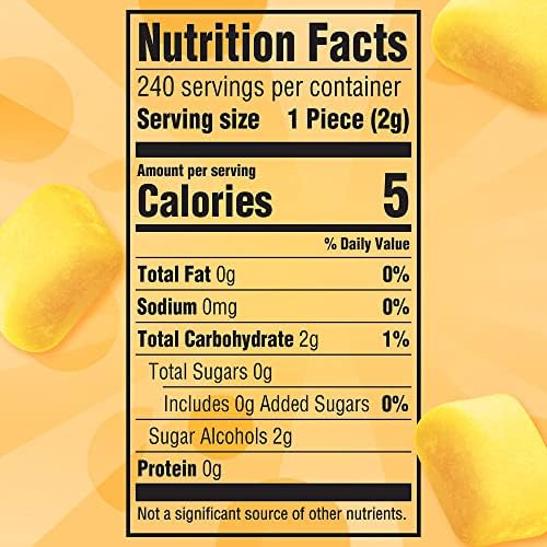 JUICY FRUIT Gum Sugar-Free Chewing Gum, JUICY FRUIT Chews, 40 Pieces Per Bottle, (Pack of 6)