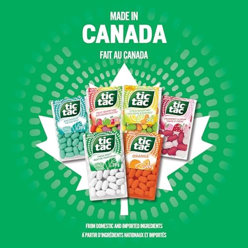 Tic Tac Mints, Fresh Mint, Mint Candy, 29g Singles, 3 Count Candy Mint Sleeve