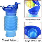 Men?s Pocket Toilet, Emergency Urinal Outdoor, Shrinkable Portable Urinal, Unisex Portable Mobile Toilet Potty Pee Urine Bottle for Camping Travel Traffic Jam and Queuing (1PC)