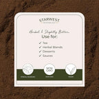 Starwest Botanicals Rhubarb Root Powder Organic - Dried Herb for Tea, Baking, & Herbal Blends, Pure Rheum Palmatum, Certified Kosher, Non-GMO - 4 oz Pouch