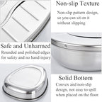 Stainless Steel Bedpans for Elderly Men and Women Easy to Clean Bed Pans for Hospital Home Adult Stainless Steel Bed pan with A Roll of Garbage Bags