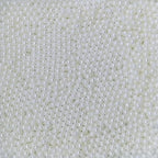 Edible White Pearl Sugar Sprinkles Candy 4mm Mini Pearls Cake Decorations Cupcake Toppers Cookie Decorating Perfect for Wedding Party Valentine Halloween Christmas Supplies 3OZ