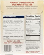 A Taste of Thai Yellow Curry Paste – Authentic & Natural Ready-to-Use Thai Curry Paste - Vegan, Gluten‑Free & Non‑GMO - Golden, Aromatic Flavor for Curries, Stir‑Fries & Soups - 1.75 oz (Pack of 6)