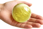 AierCrystal 5-6cm/1.96-2.36inch Citrine Ball Polished Natural Yellow Crystal Sphere Decorative Sphere Healing Crystals Ball Healing Stone Crafts Home Decor Ornament Gifts (Citrine 50-60mm)