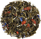 The Whistling Kettle Goji Berry Blueberry Pomegranate Tea - Premium Loose Leaf Tea with Goji Berries, Blueberries, and Green Tea (4 oz)