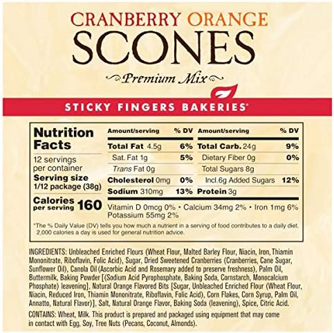 Scone Mix - Cranberry Orange - 16oz (454g)